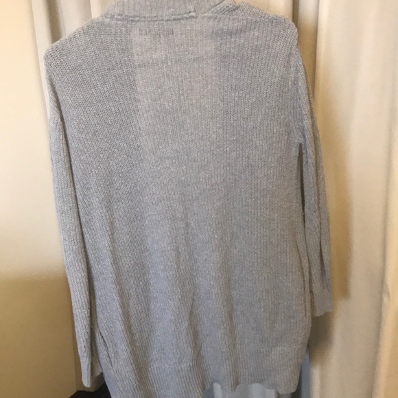 American Eagle Grey Cardigan with Pockets - Picture 2 of 3